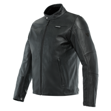 Dainese Mike 3 Leren Jas Zwart      