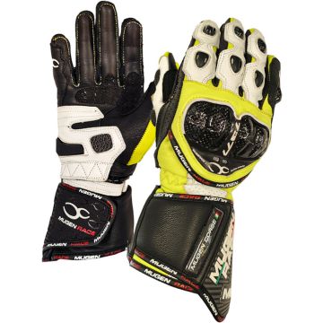 MUGENRACE Bornew Black White Neon Yellow Gloves