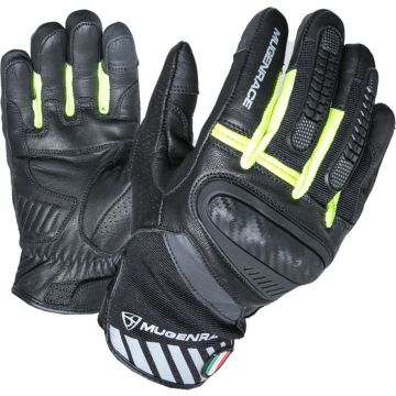 MUGENRACE Hai-Ko Black Neon Yellow Gloves