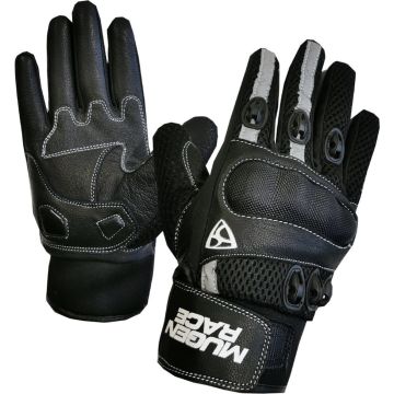 MUGENRACE Halfy Black Gloves