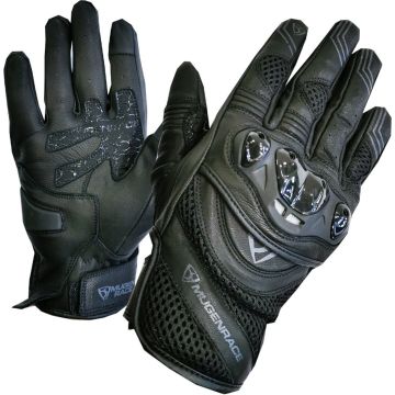 MUGENRACE Multi Perforated Black Gloves