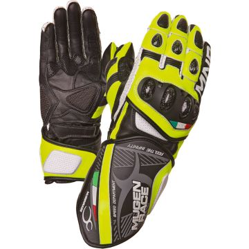 MUGENRACE Neptun Black White Neon Yellow Gloves