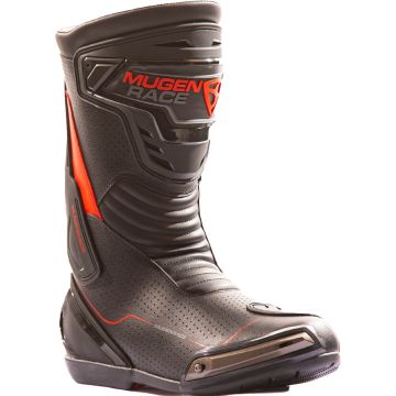MUGENRACE Speed Perforated Black Red Boots