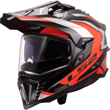 LS2 MX701 Explorer C Frontier II Oranje 06 Adventure Motorhelm