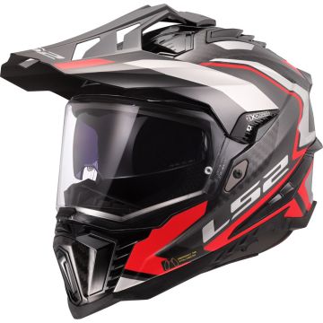 LS2 MX701 Explorer C Frontier II Rood 06 Adventure Motorhelm