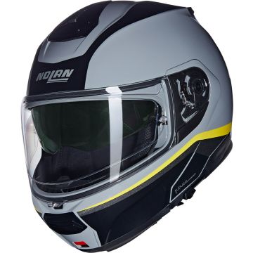 Nolan N100-6 Incognito 346 Grijs Geel Zwart Glossy Systeemhelm