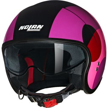 Nolan N21 06 Bicromo 346 Zwart Viola Rood Glossy Jethelm