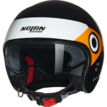 Nolan N21 06 Onirico 342 Zwart Wit Oranje Glossy Jethelm