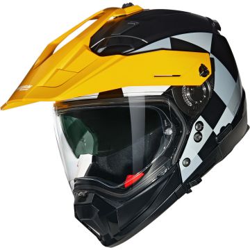 Nolan N70-2 X 06 Ruvido 341 Zwart Grijs Geel Glossy Multi Helm