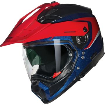Nolan N70-2 X 06 Convinto 344 Blauw Rood Wit Glossy Multi Helm