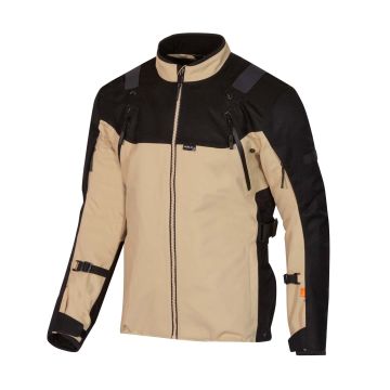Merlin Navar D3O® Gelamineerde Zwart Beige Waterdichte Textiele Motorjas