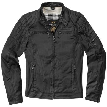 Black-Cafe London Ahvaz Zwart Textiele Motorjas