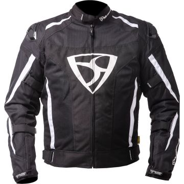 MUGENRACE Diavolo-1 Black White Waterproof Textile Jacket
