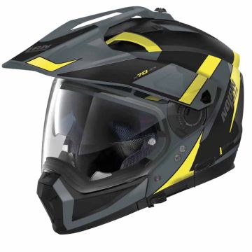 Nolan N70-2 X 06 Skyfall N-C 058 Slate Grijs Geel Zwart Multi Helm