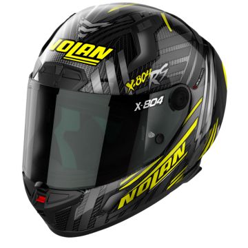 Nolan X-804 RS Ultra Carbon Spectre 019 Geel Chroom Zilver Integraalhelm