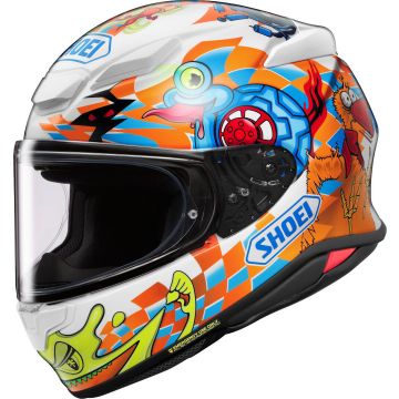 Shoei NXR 2 Yagyo TC-2 White Blue Orange Full Face Helmet