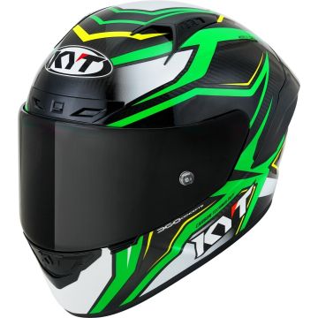 KYT NZ Race Carbon Stride Neon Groen Integraalhelm
