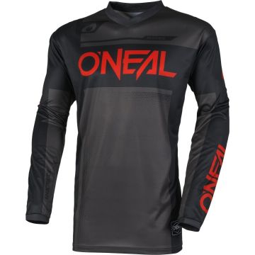O'NEAL Element Racewear Black Grey Red Motocross Jersey