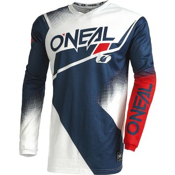 O'NEAL Element Racewear V.22 Blue White Red Motocross Jersey
