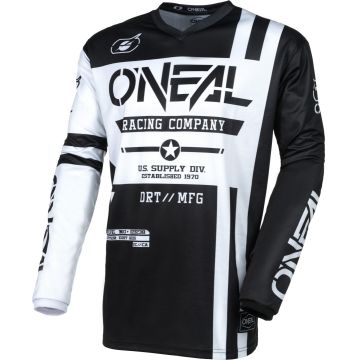 O'NEAL Element Warhawk Black White Motocross Jersey