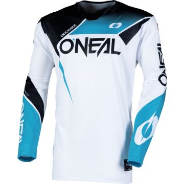 O'NEAL Hardwear Air Slam White Black Turquoise Motocross Jersey