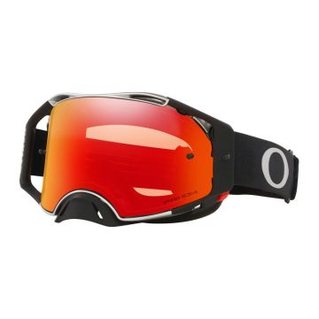 Oakley Airbrake MX Tuff Blocks Zwart Gunmetal Prizm MX Torch Iridium Bril