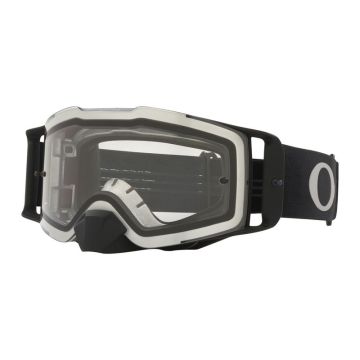 Oakley Front Line MX Tuff Blocks Zwart Gunmetal Clear Bril
