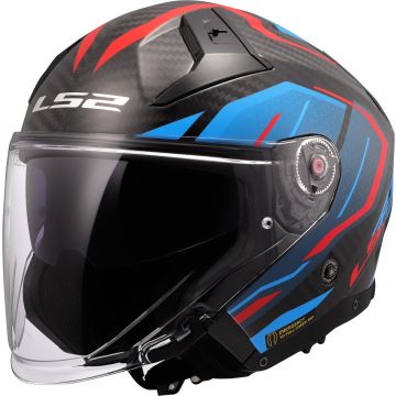 LS2 OF603 Infinity II C Urus Blauw Rood 06 Jethelm