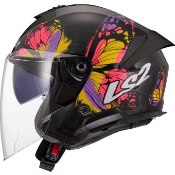 LS2 OF618 Verso II Wingz Zwart Geel Jethelm