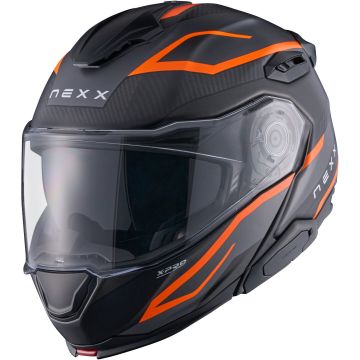 Nexx X.Lifetour Pro Mile Carbon Mat Grijs Oranje Systeemhelm
