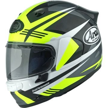 Arai Quantic Mark Geel Zwart Wit Integraalhelm