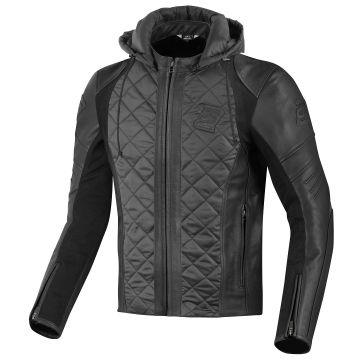 Bogotto Radic Leren / Textiele Motorjas Zwart 