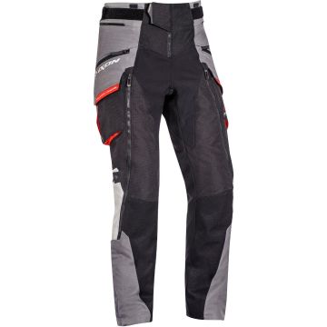 Ixon Ragnar PT Zwart Grijs Rood Textiele Motorbroek