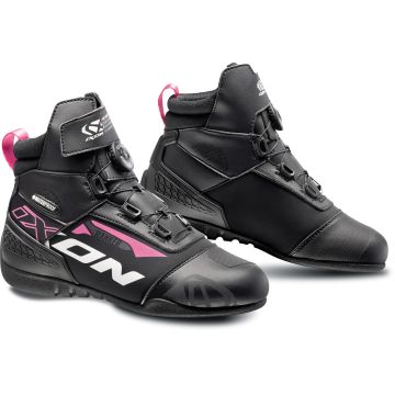 Ixon Ranker WP Lady Zwart Wit Fuchsia Motorschoenen