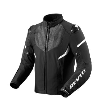 REV'IT! Hyperspeed 2 H2O Jas Zwart Wit     