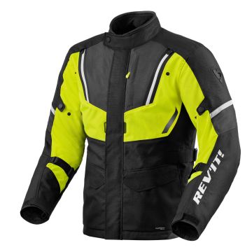 REV'IT! Move H2O Jas Zwart Neon Geel     