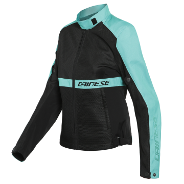 Dainese Ribelle Air Tex Jas Dames Zwart Aqua Groen   