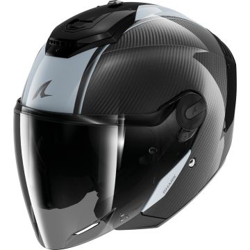 Shark RS Jet Carbon Skin Zwart Grijs Jethelm