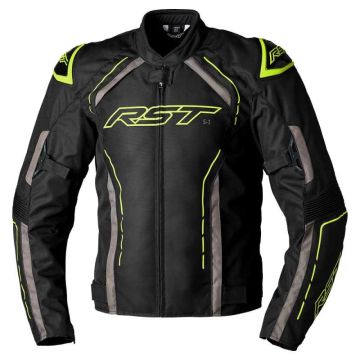 RST S-1 Ce Mens Textile Jacket Black Grey Flo Yellow