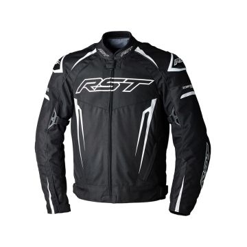 RST Tractech Evo 5 Textiele Jas Zwart Wit Zwart