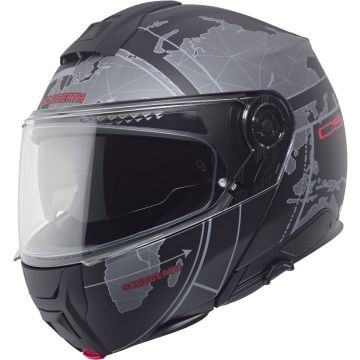 Schuberth C5 Globe Mat Zwart Grijs Systeemhelm