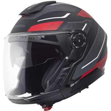 Schuberth J2 Sigma Antraciet Rood Jethelm