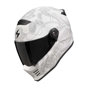 Scorpion Covert FX Dragon Mat Lichtgrijs Zilver Integraalhelm