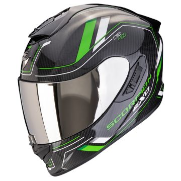 Scorpion EXO-1400 Evo II Carbon Air Mirage Zwart Groen Integraalhelm