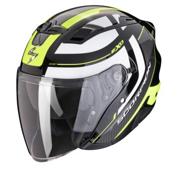 Scorpion EXO-230 Pul Zwart Neon Geel Jet Helm