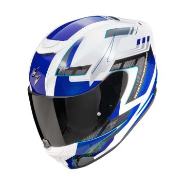 Scorpion EXO-391 Captor Wit Blauw Integraalhelm