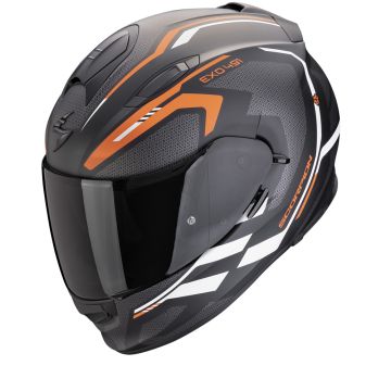 Scorpion EXO-491 Kripta Matt Zwart-Oranje-Wit Integraalhelm
