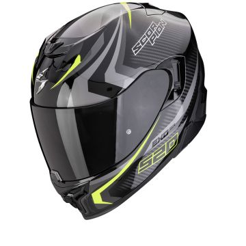 Scorpion EXO-520 Evo Air Terra Zwart-Zilver-Neon Geel Integraalhelm