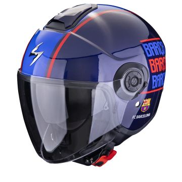 Scorpion Exo-City II FC Barcelona Blauw Rood Blauw Jet Helm