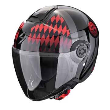 Scorpion Exo-City II FC Bayern Zwart Rood Jet Helm